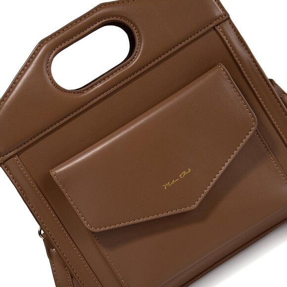 Crossbody Purses for Women Vintage Mini Satchel Pocket Tote Bag - Picture 6 of 7